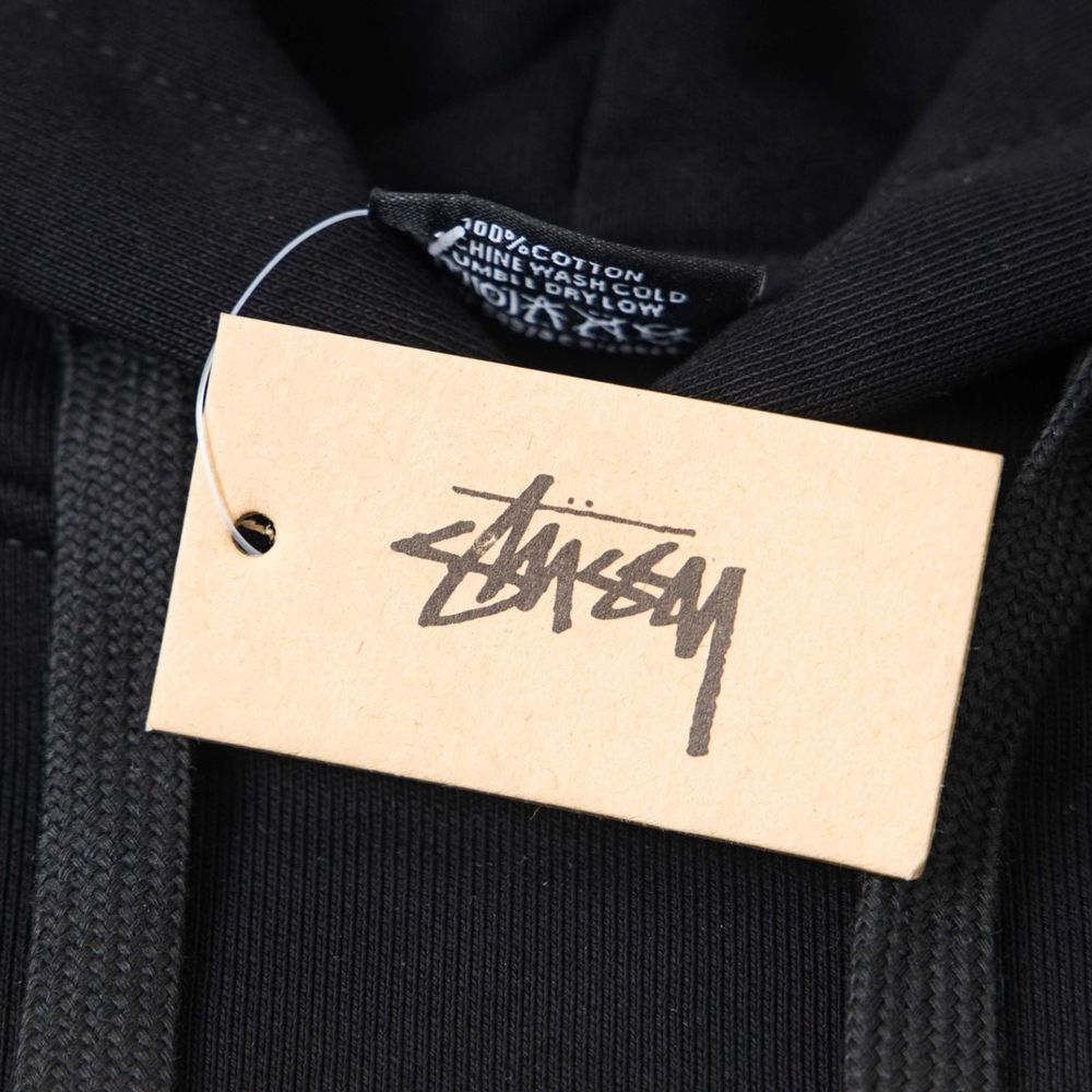 Stussy Black Hoodie with White Dice Graphic - Picture 6 of 8